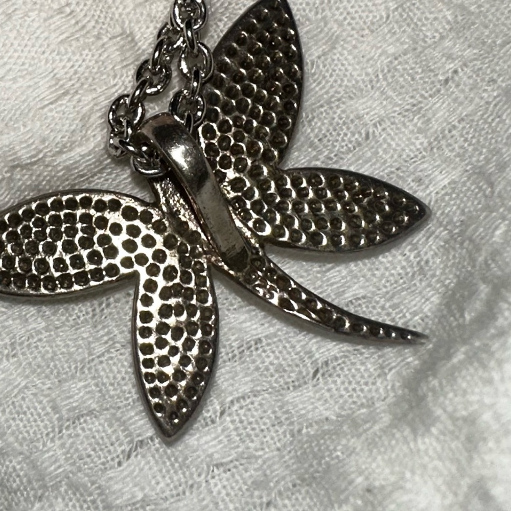 .STERLING dragonfly necklace and earrings SET!!! - Picture 6 of 13